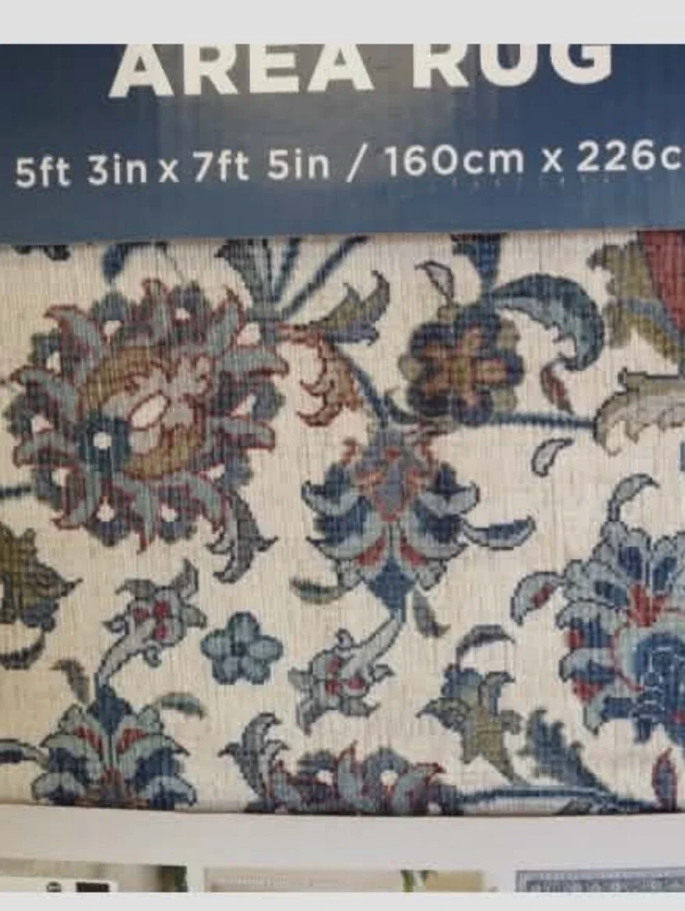 (Ew) Wyatt & Ash Machine Washable Area Rug 5ft3in X 7ft5in NIB